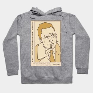 Albert Camus Literary Giant Hoodie